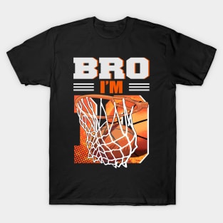 10th Birthday Boy Bro I'm 10 Year Old Basketball T-Shirt